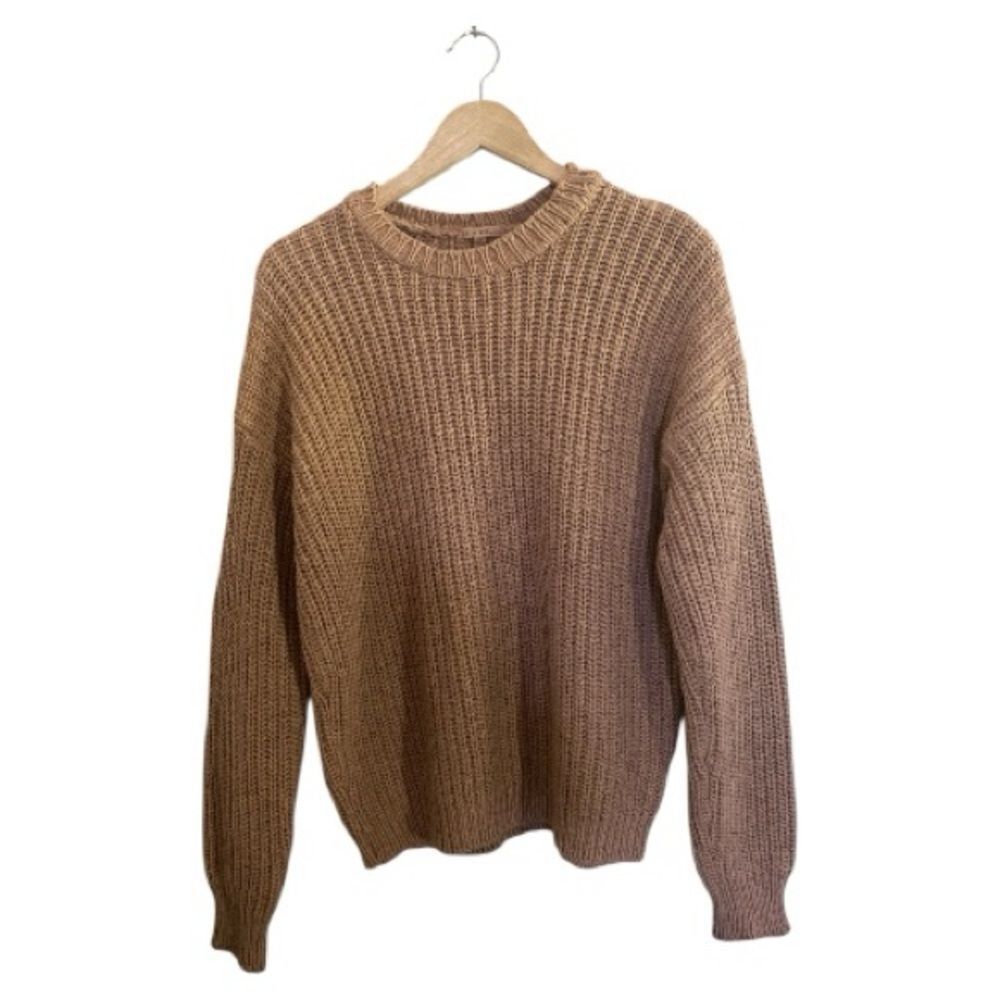 It Is Well L.A. Chunky Pullover Tan Sweater Medium